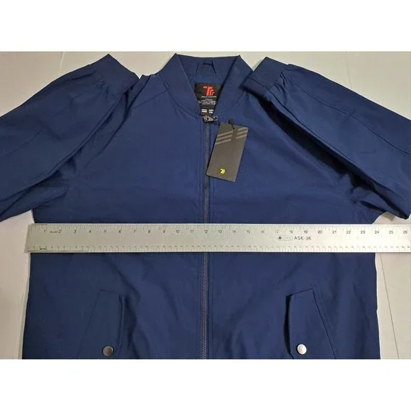 TBY Outdoor Basic Jacket Zip Coat Men's Large Blue Travels Together With You TRR - Picture 9 of 11